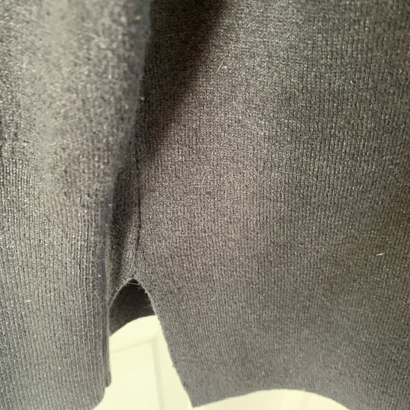 Cynthia Rowley Cotton Blend Gray Cowl Neck Pullover Front Sweater Tunic M - Picture 5 of 8